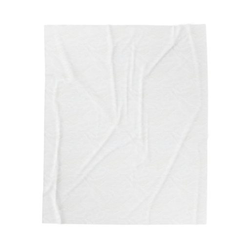Silhouette of a hiker Velveteen Plush Blanket