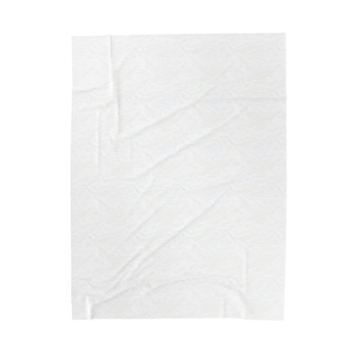 Silhouette of a hiker Velveteen Plush Blanket