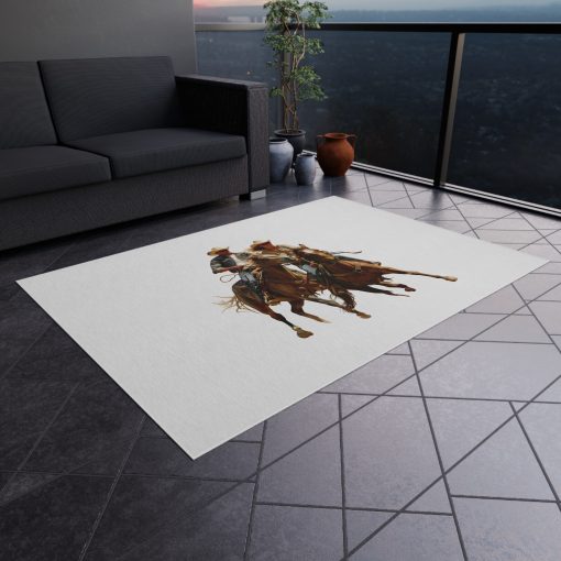 Horse rider Outdoor Rug for Camping, Picnics