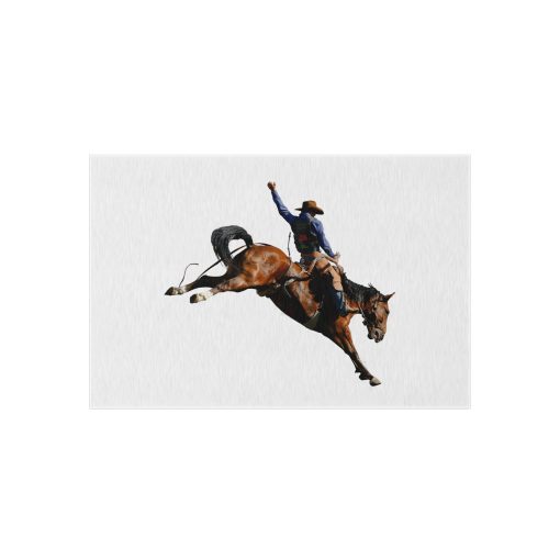 Cowboy horseback riding throw Outdoor Rug for Camping, Picnics