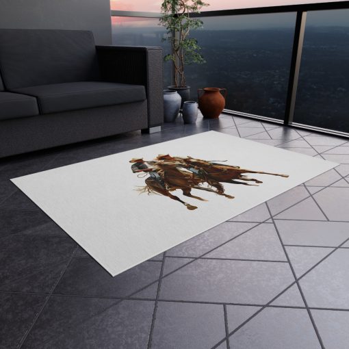 Horse rider Outdoor Rug for Camping, Picnics