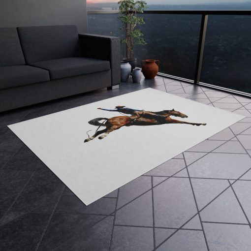 Cowboy horseback riding throw Outdoor Rug for Camping, Picnics