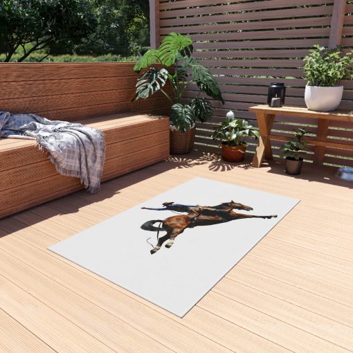 Cowboy horseback riding throw Outdoor Rug for Camping, Picnics