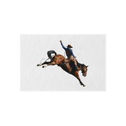 Cowboy horseback riding throw Outdoor Rug for Camping, Picnics